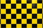 2MTR ORACOVER FUN-3 LARGE CHEQ.YELLOW/BLACK